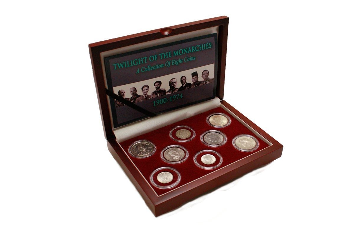 Set of 8 Elegantly Boxed Coins Twilight of Monarchies Netherlands 🇳🇱