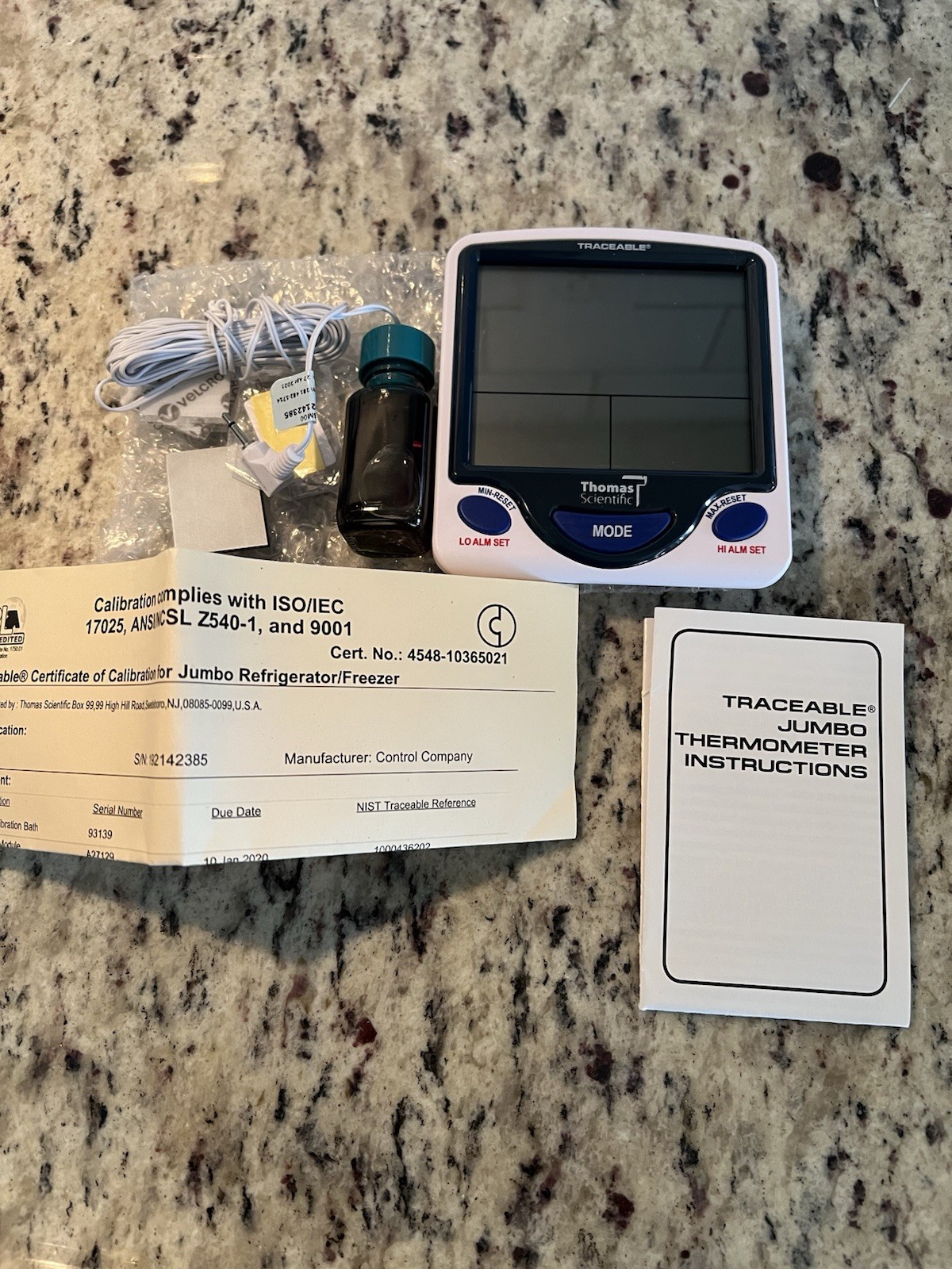 Thomas Scientific Digital Thermometer 1226L99, -58 to 158 °F, -50 to 70 °C