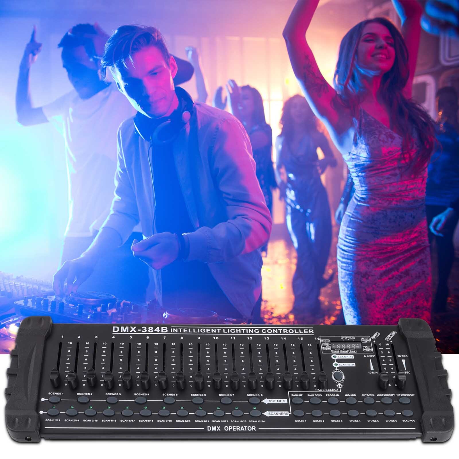DMX 512 384 Channels Operator Console Controller For Stage Lighting DJ Party