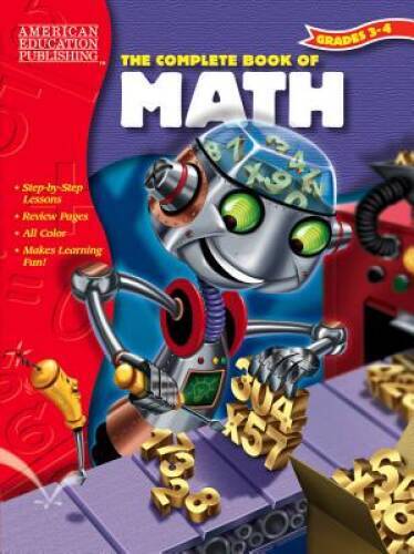 The Complete Book of Math, Grades 3-4 - Paperback - GOOD