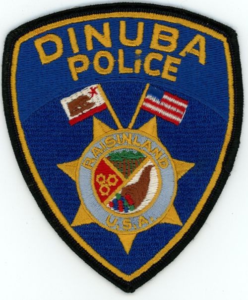 CALIFORNIA CA DINUBA POLICE NICE SHOULDER PATCH SHERIFF
