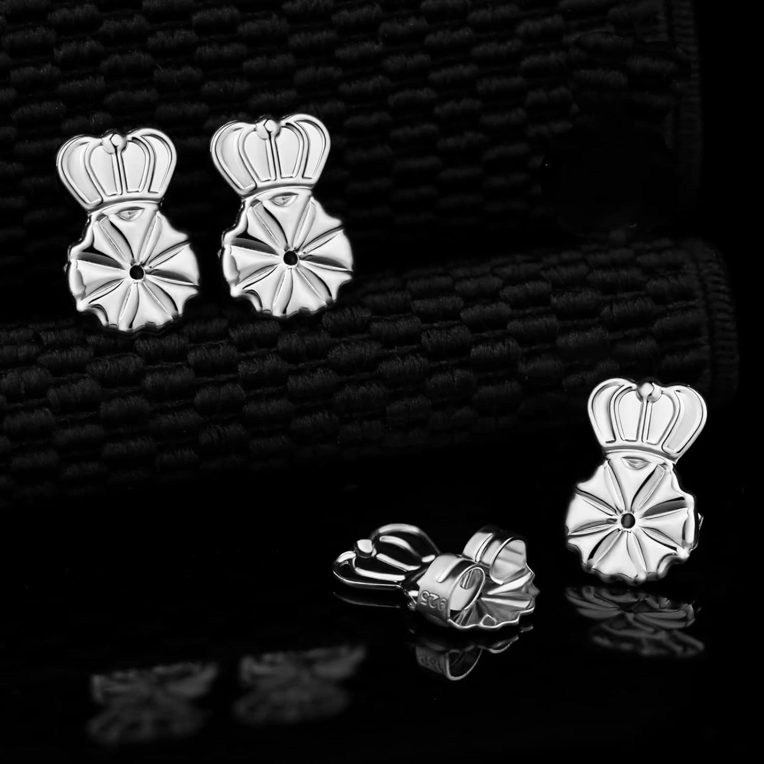 925 Silver Earring Lifting Backs Replacements for Droopy Ears Heavy Earring