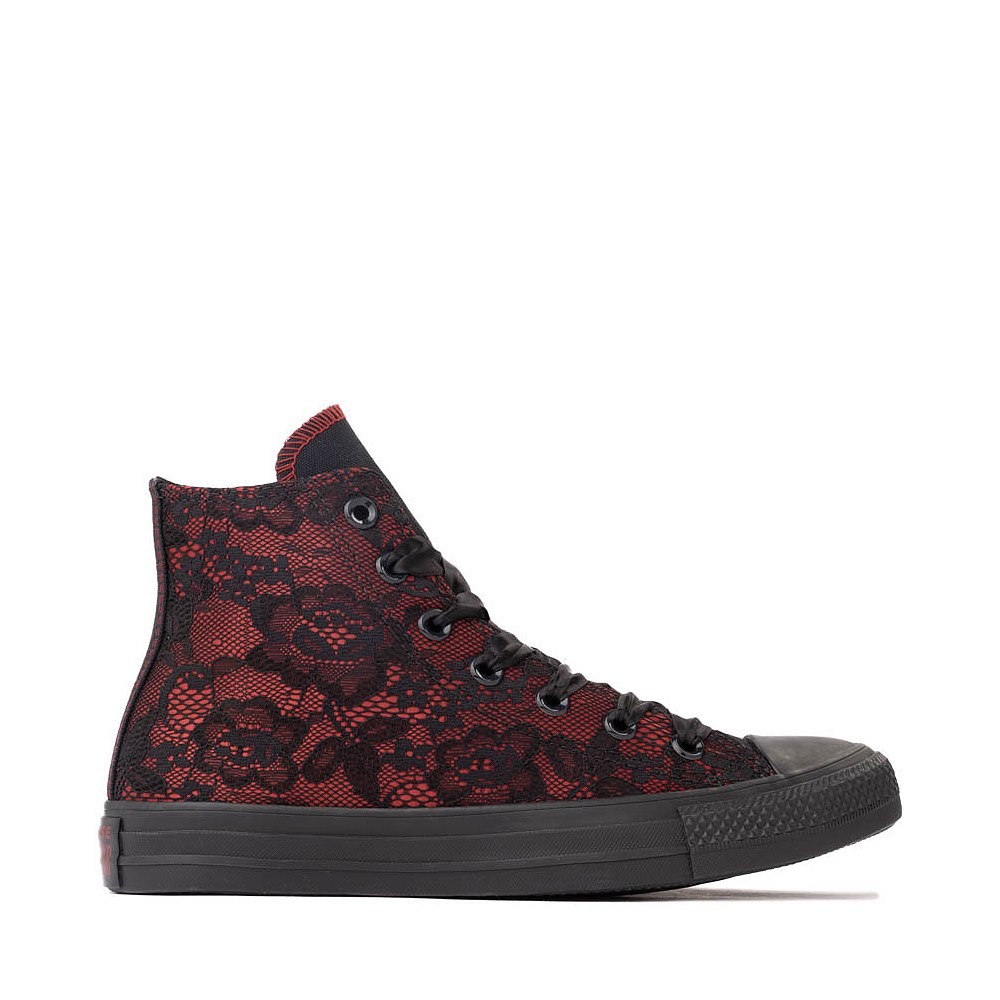 NEW Converse Chuck Taylor All Star High-Top Dressed Up Lace Overlay Red