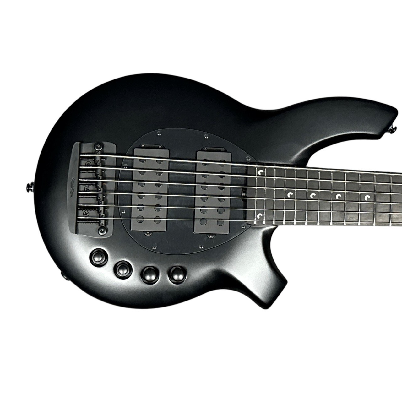 Ernie Ball Music Man Bongo 6 HH, Stealth Black/ Ebony *On Order, ETA Dec. 2026