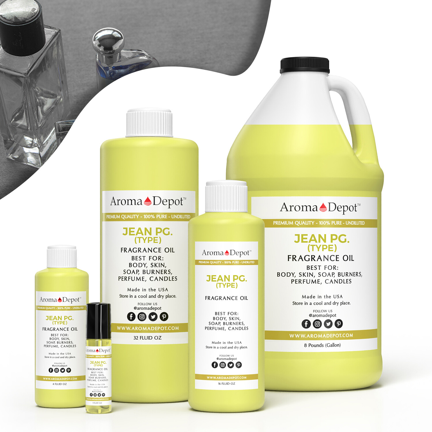 JPG Le Male Fragrance Oil for Body, Candles, Soaps, Lotion, Perfume & Diffuser