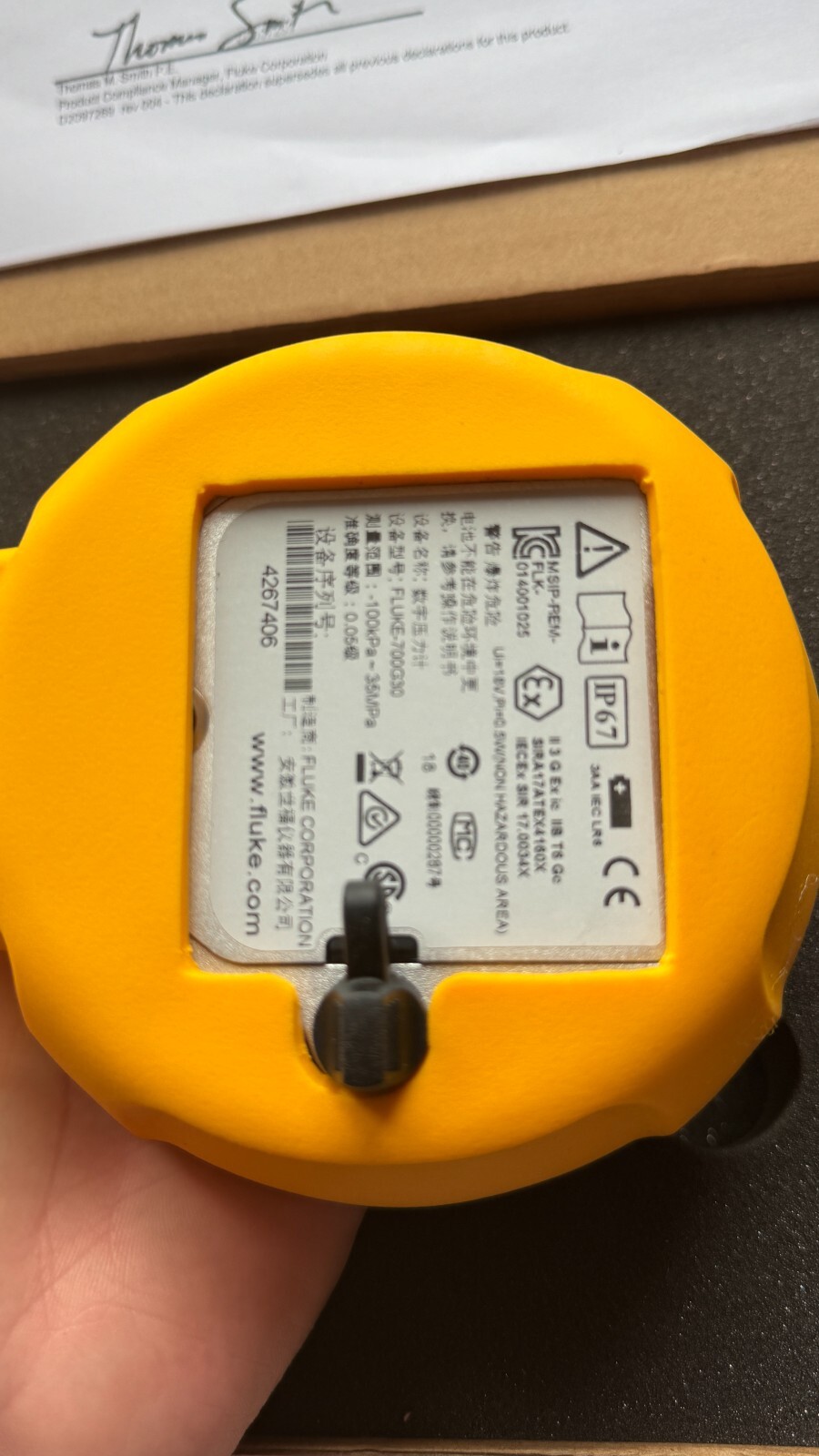FLUKE 700G30 Digital Test Calibration Pressure Gauge