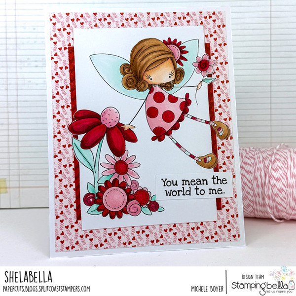 SPRING BACKDROP-Stamping Bella Cling Rubber Stamp-Craft-Whimsabella Background