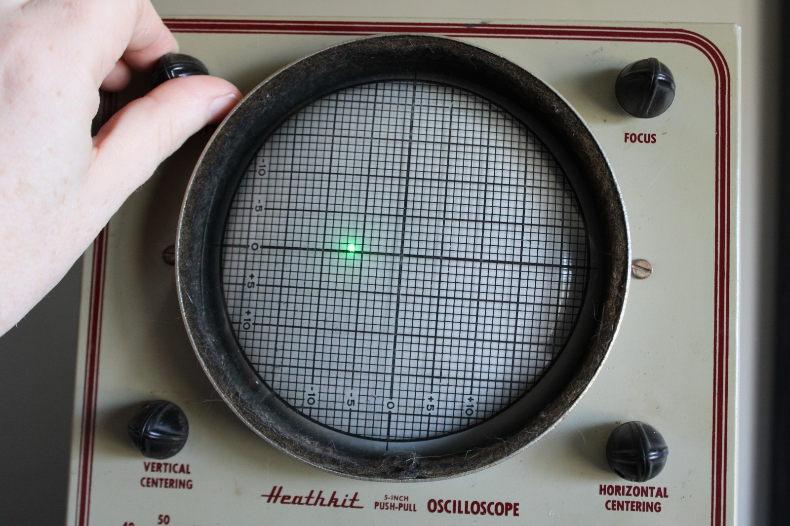 Vintage 1950 Heathkit O-7 Oscilloscope Powers On