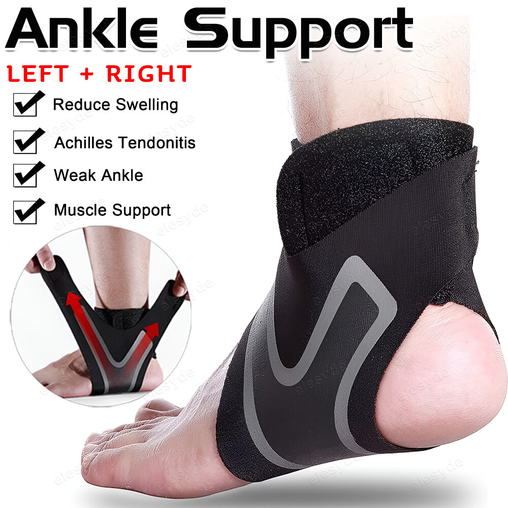 Ankle Sport Foot Wrap Support Brace Compression Tendon Strap Elastic Bandage New
