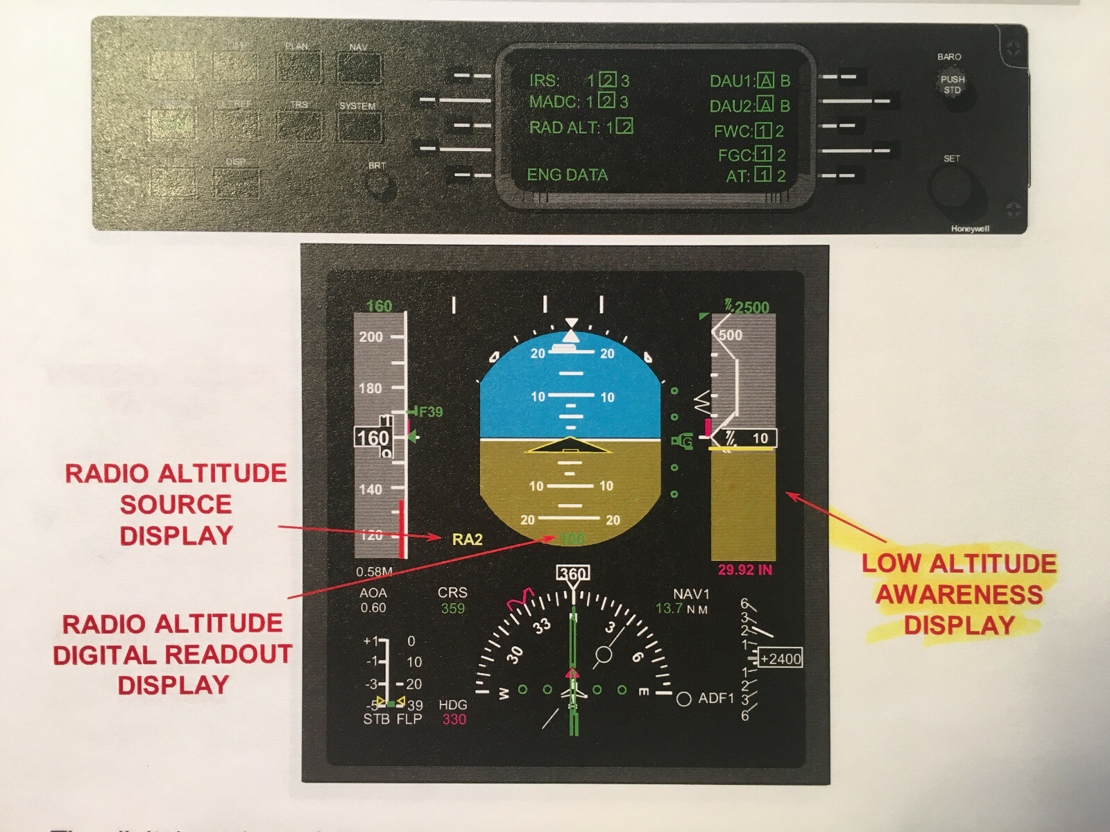 Radio Altimeter System in Gulfstream V Pilot Training Booklet. GV