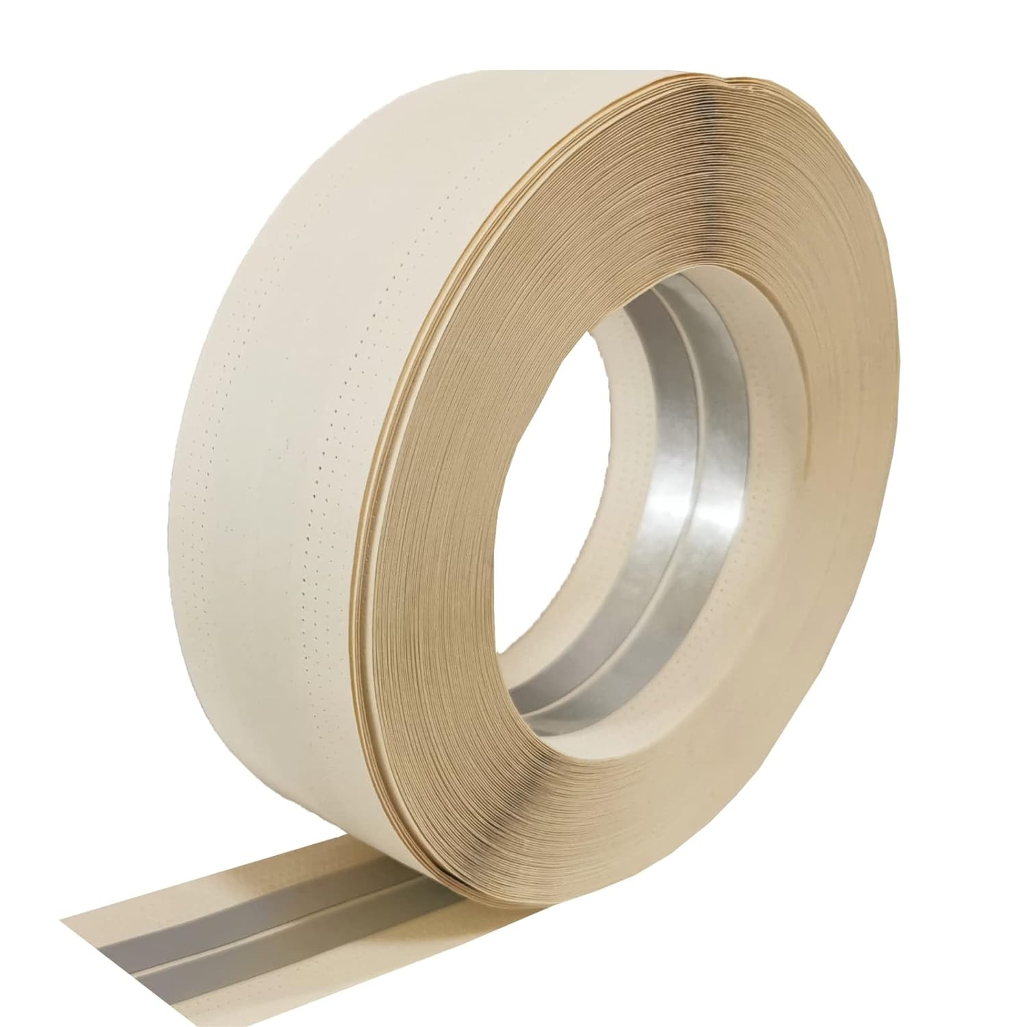 Reinforced Drywall Corner Tape with Metal, 2in x 100ft, No Adhesive Side