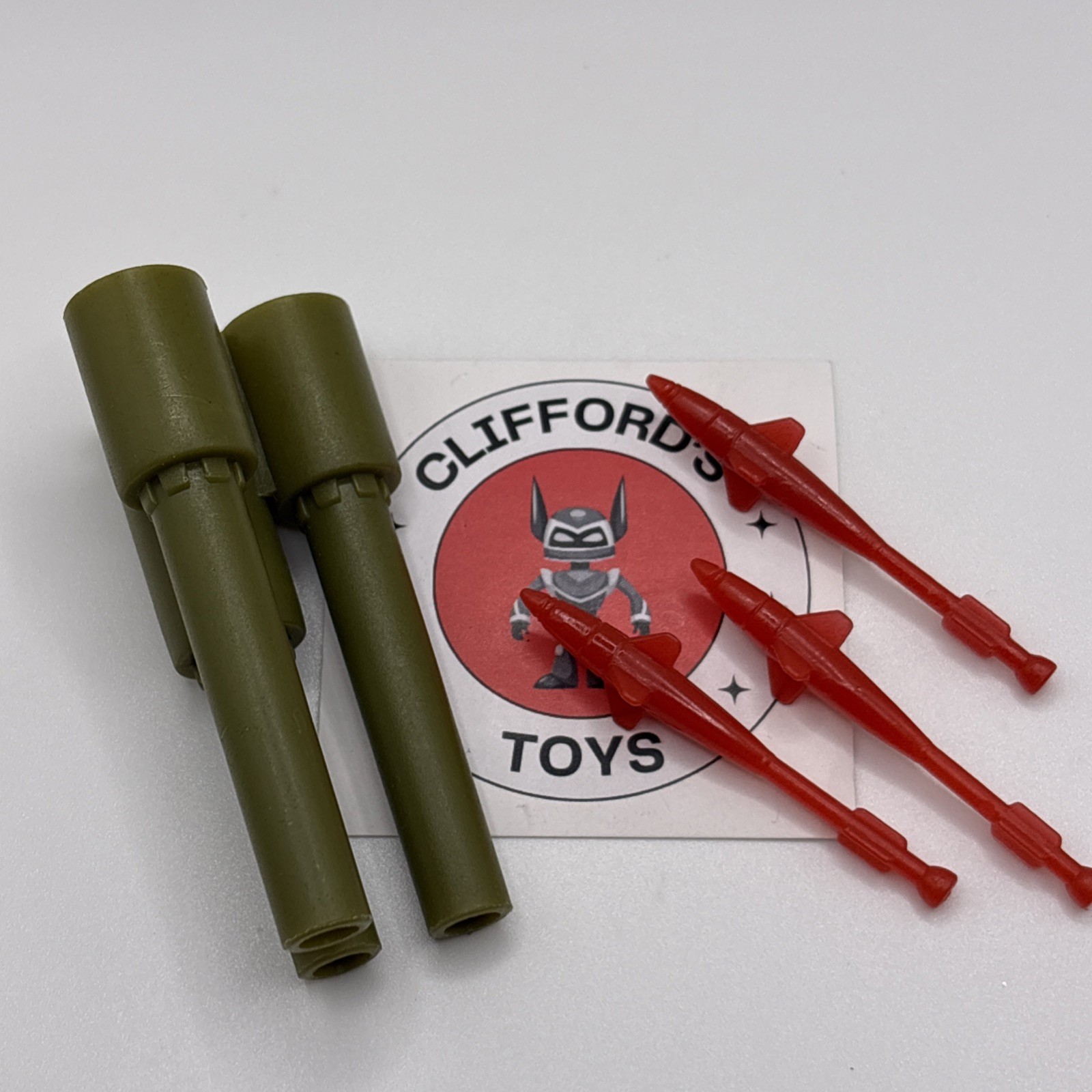 Vintage G.I.Joe Backblast (V1) 1989 Missile Launcher & Missiles Accessories