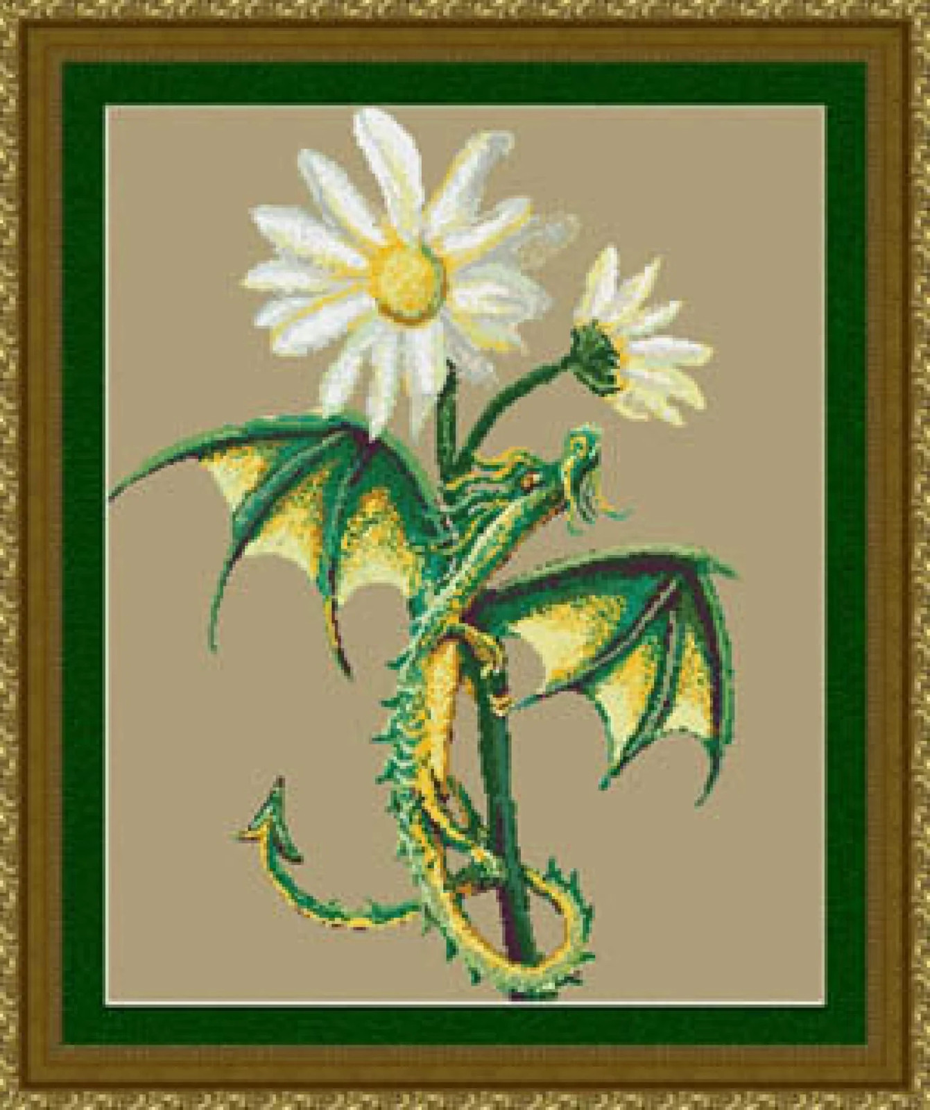 Daisy Dragon by Kustom Krafts cross stitch pattern