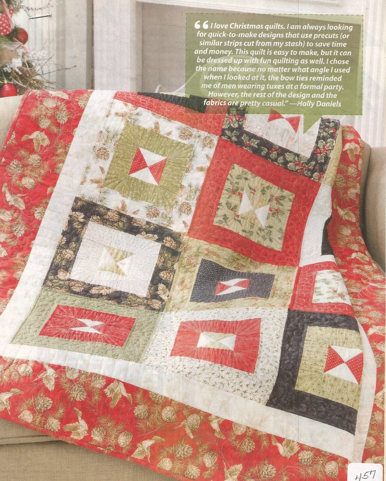 E0301 A NOT SO FORMAL AFFAIR  QUILT PATTERN/INSTRUCTIONS