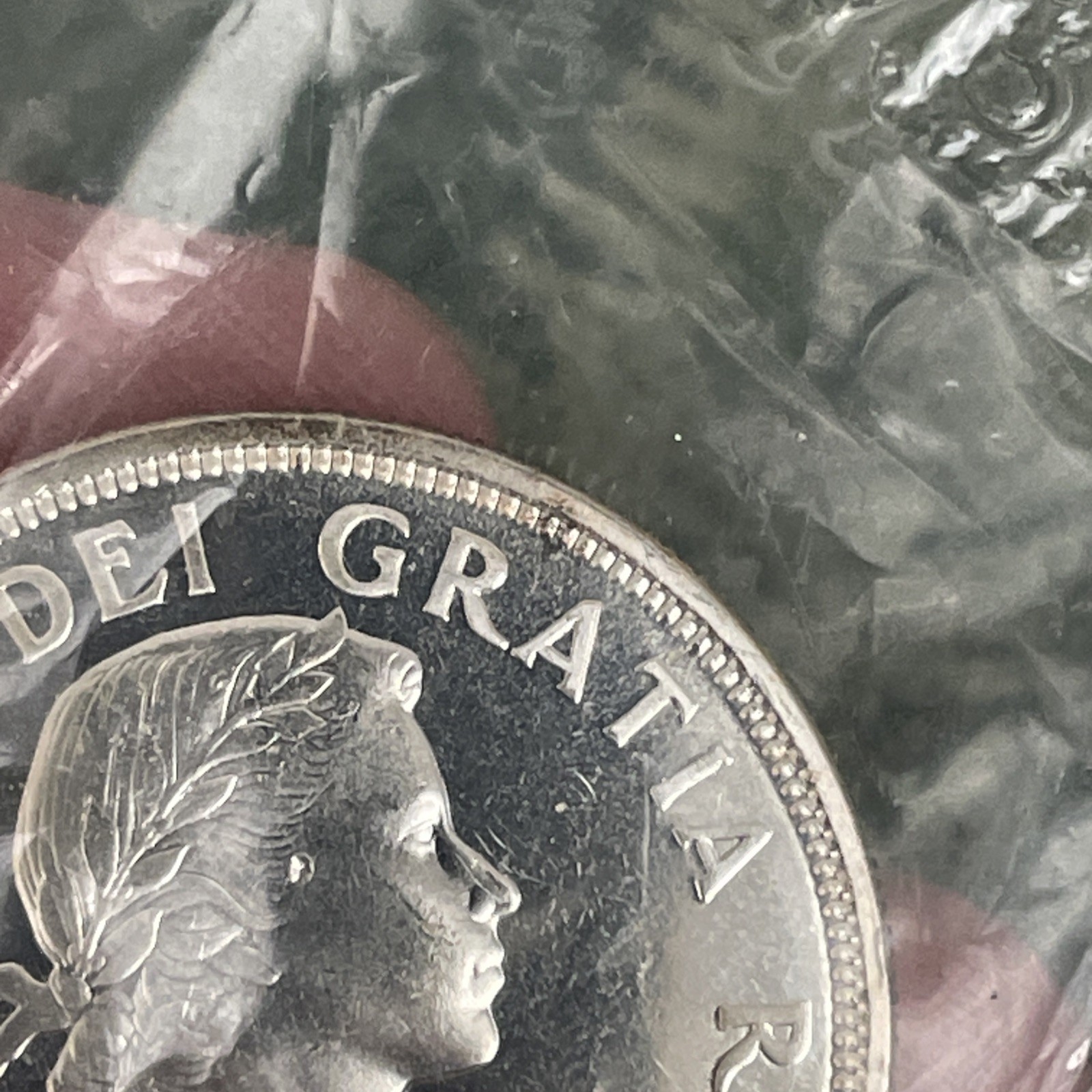 ERROR 1964 Missing Dot Canada Silver $1 Unc-Coin-ORIG Sealed