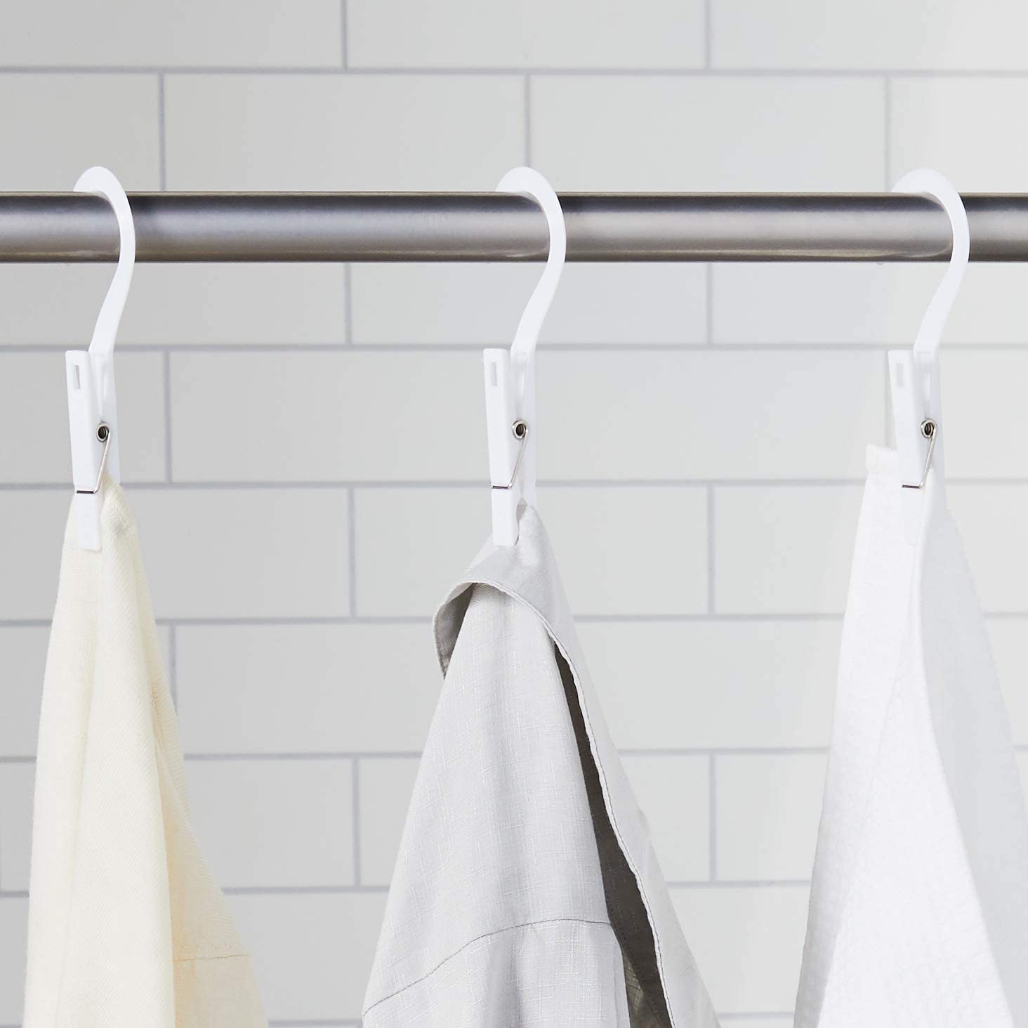 Fox Run Set of 10 Plastic Laundry Hooks (6-Pack)