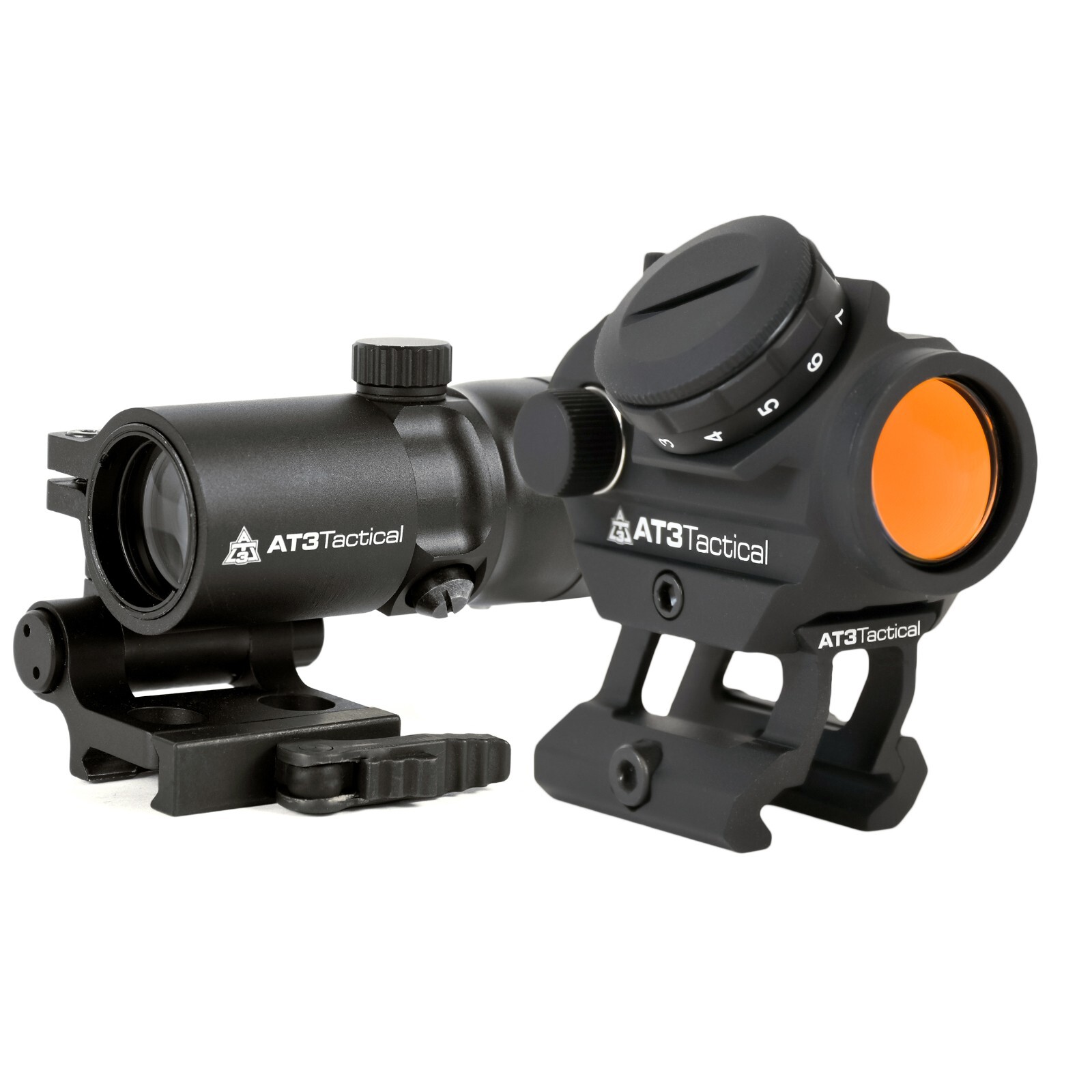 AT3 Tactical Magnified Red Dot Kit - RD-50 Red Dot Sight with 4xRDM 4x Magnifier