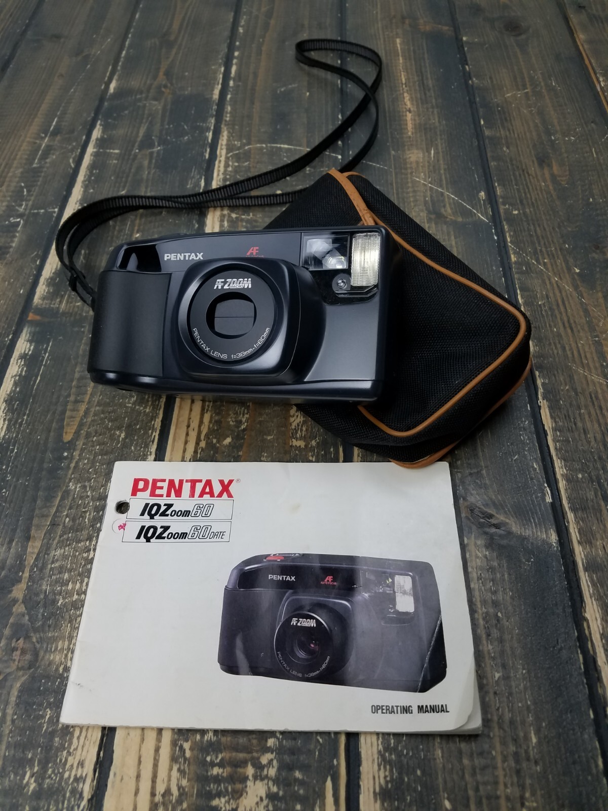 Pentax IQZoom 60 38-60mm AF Zoom Macro Point & Shoot Film Camera