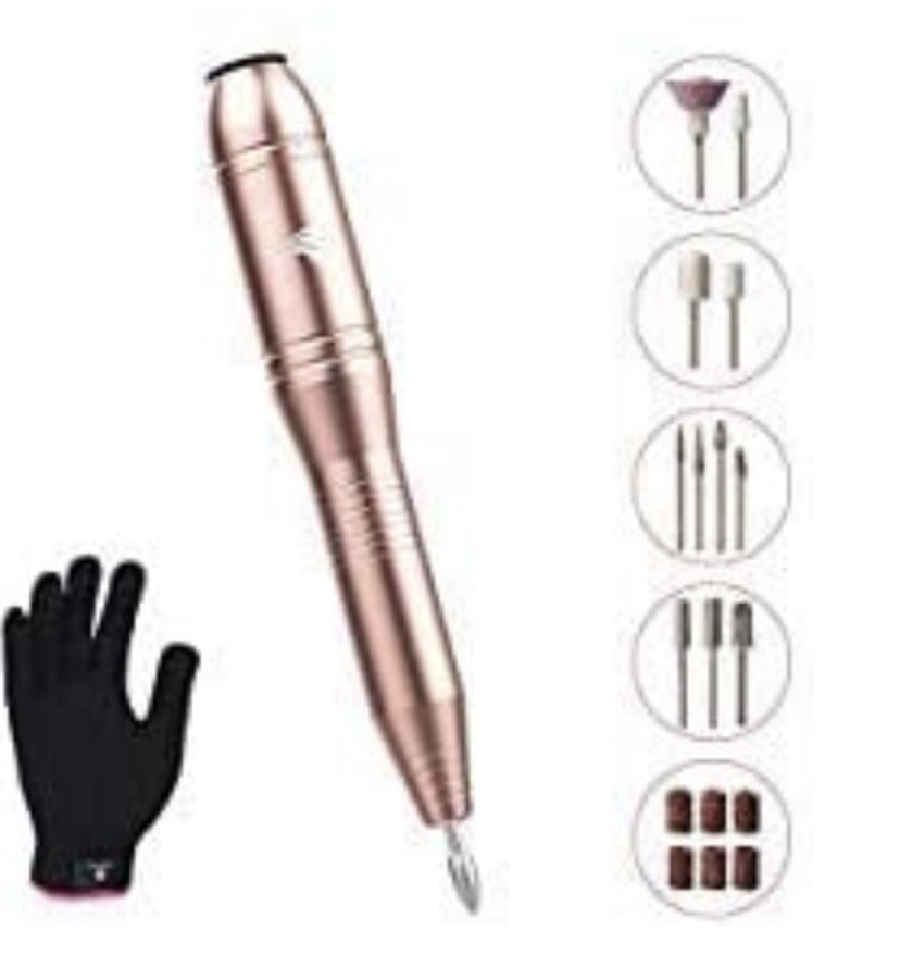 11 in 1 Electric Portable Handpiece File Grinder Manicure Pedicure Tool FREE Shi