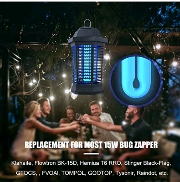 Replacement Light Bulb Bug Zapper 15W Bug Light Bulbs for K15, X3,T6, T8, T9 Bug