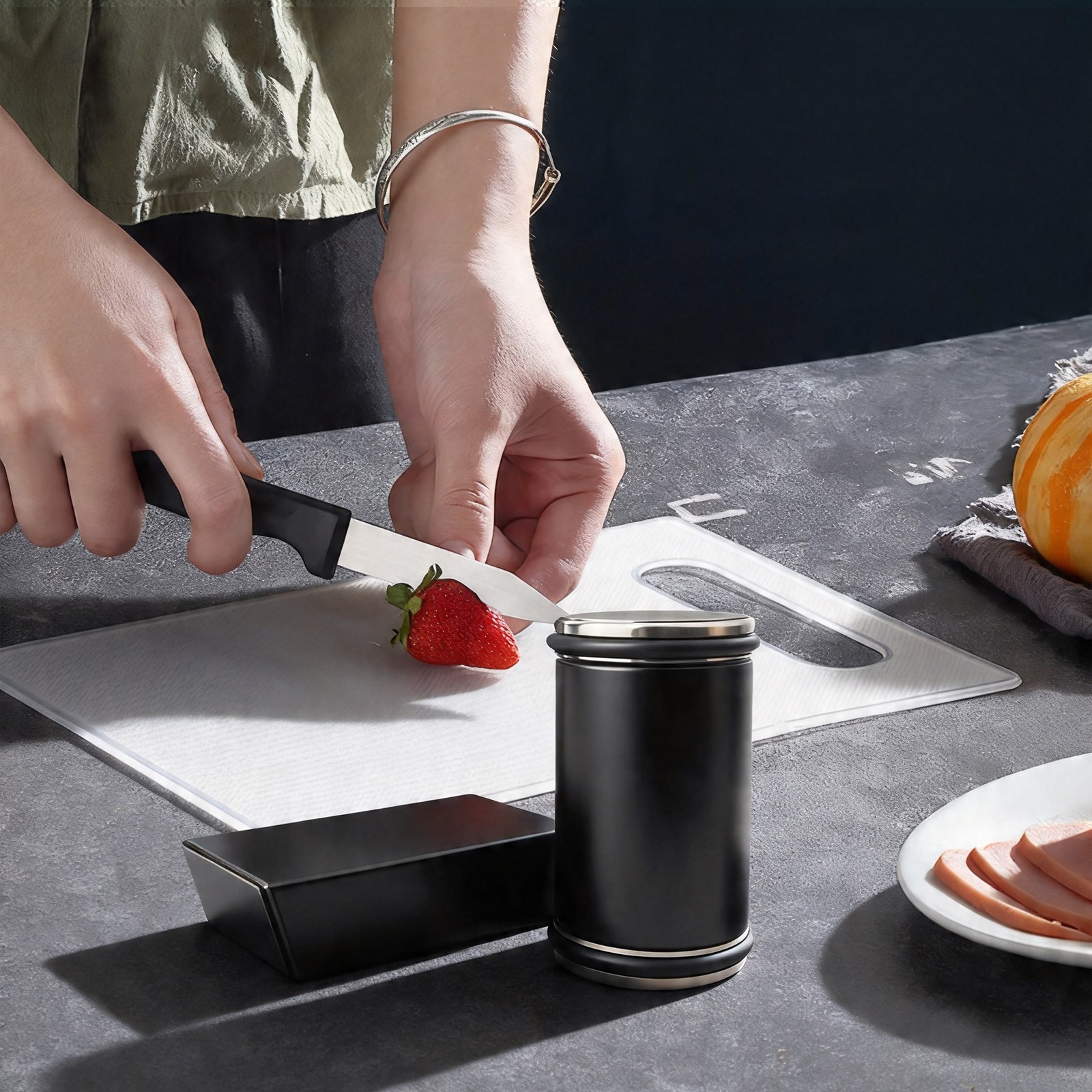 Manual Rolling Sharpening Stone Adjustable Angle Diamond Knife Rolling Sharpener