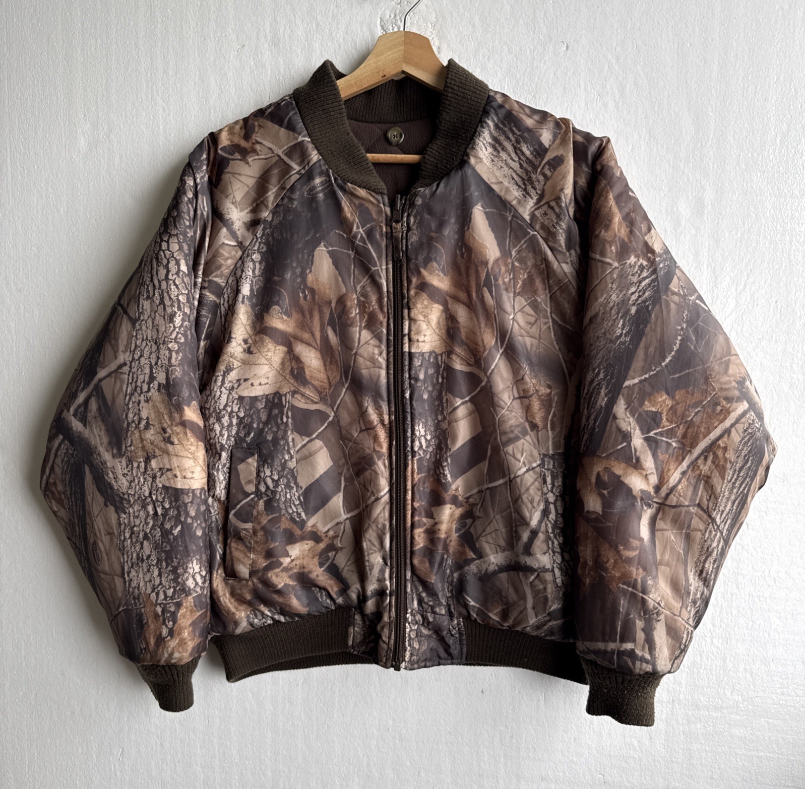 Gamehide Camo Hunting Jacket Mens M Reversible Insulated Bomber Realtree Puffer
