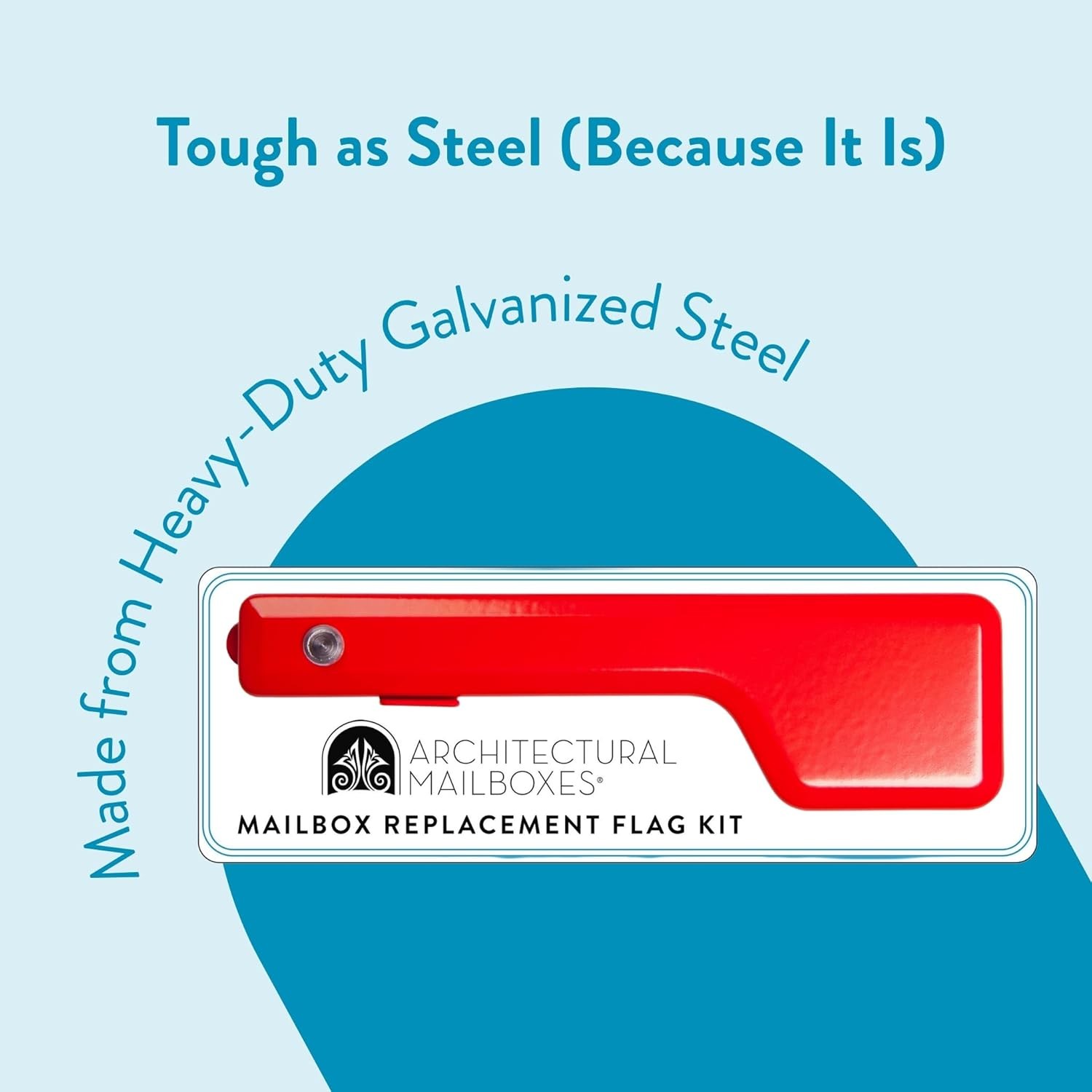 Architectural Mailboxes Galvanized Steel Mailbox Flag Replacement Kit, Red