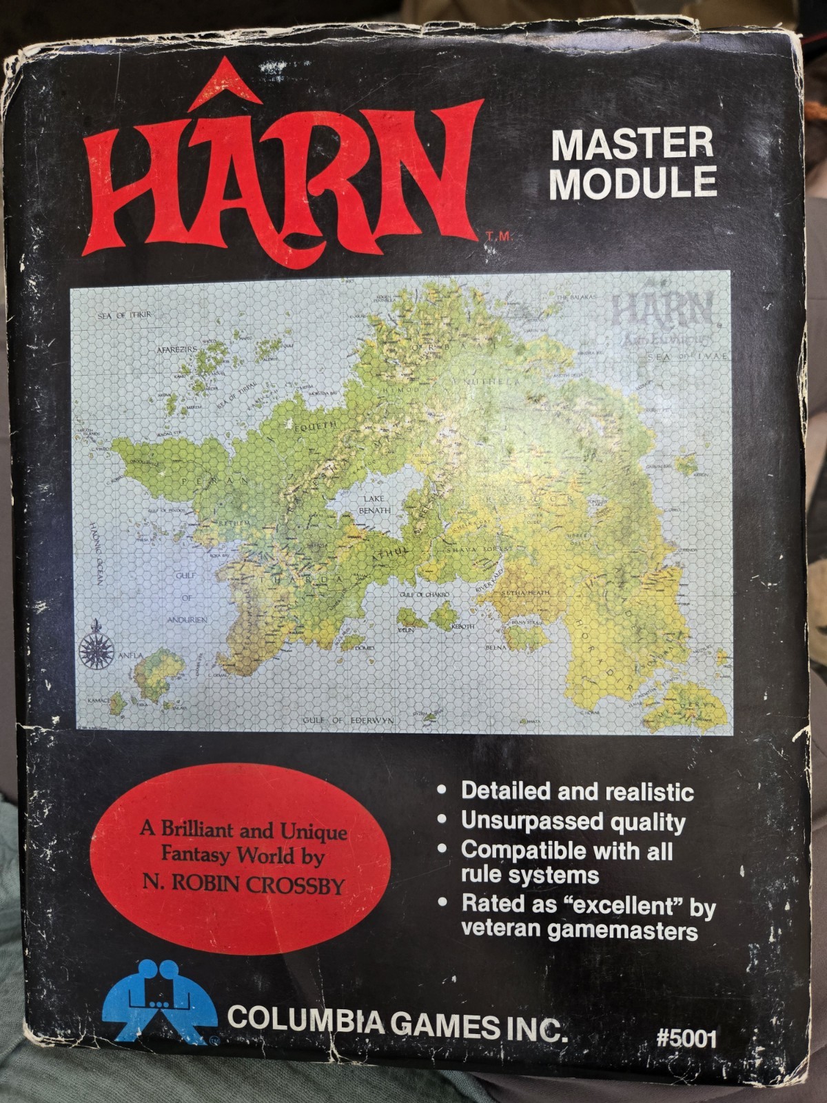 1983 HARN Regional Module Columbia Games #5001 Box Harnview, Harndex & Map