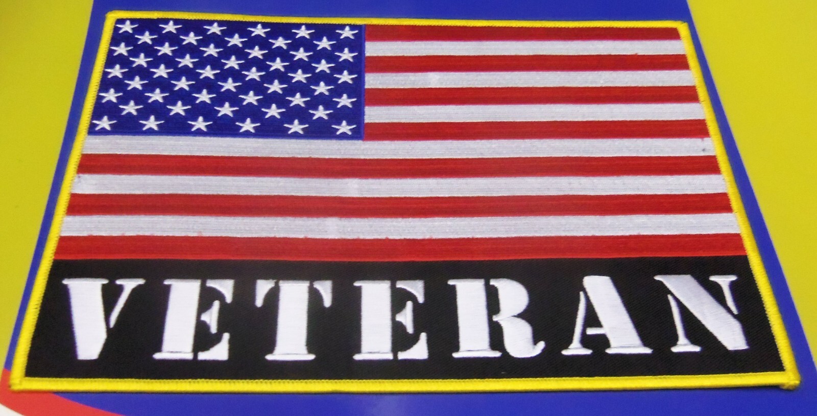 United States Veteran Flag Embroidered Back Patch