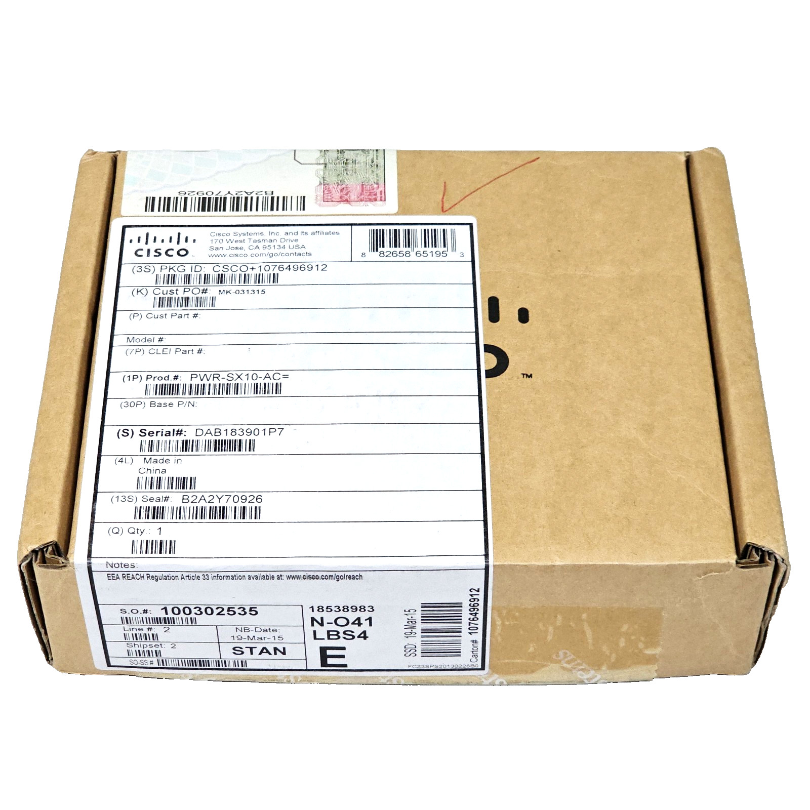 Cisco PWR‑SX10‑AC AC Power Adapter for Cisco TelePresence SX10 Quick Set | NEW