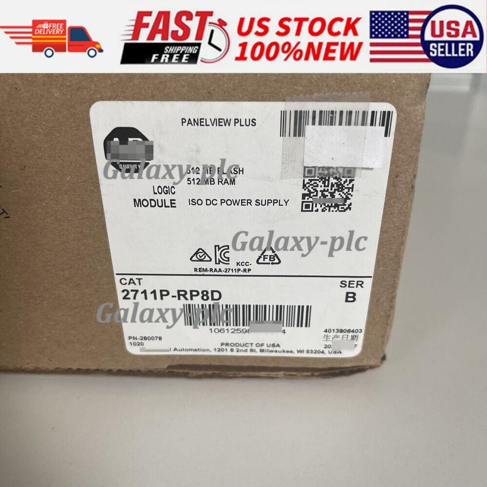 Allen-Bradley PanelView Pl 6 Logic Module 2711P-RP8D US Free Tax