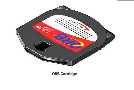 ORB 2.2 GB Disk Castlewood with Plastic Protective Case Storage Media Diskette