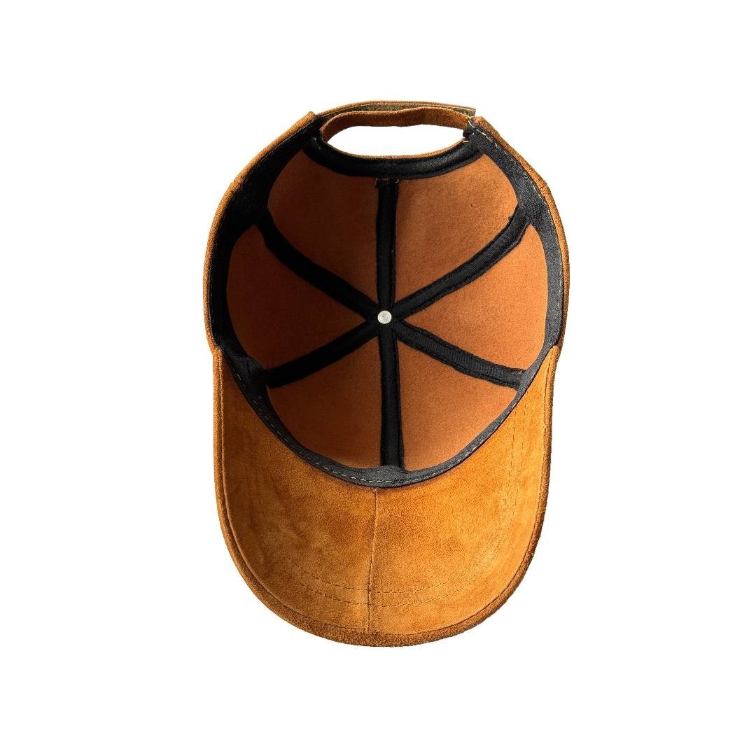 2 Pack Genuine Suede Lambskin Leather Baseball Cap Sports Visor Hat
