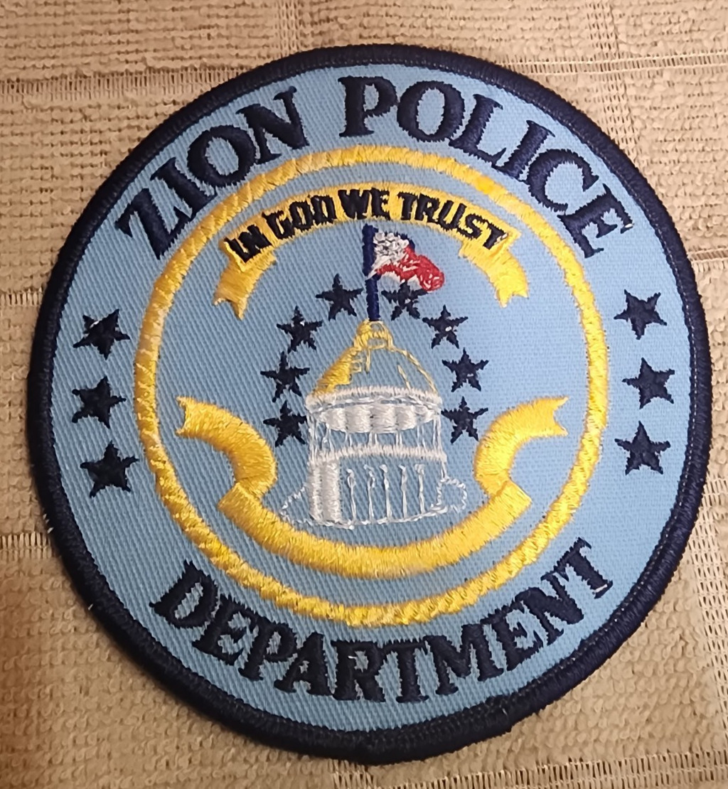 IL Zion Illinois Police Department Shoulder Patch