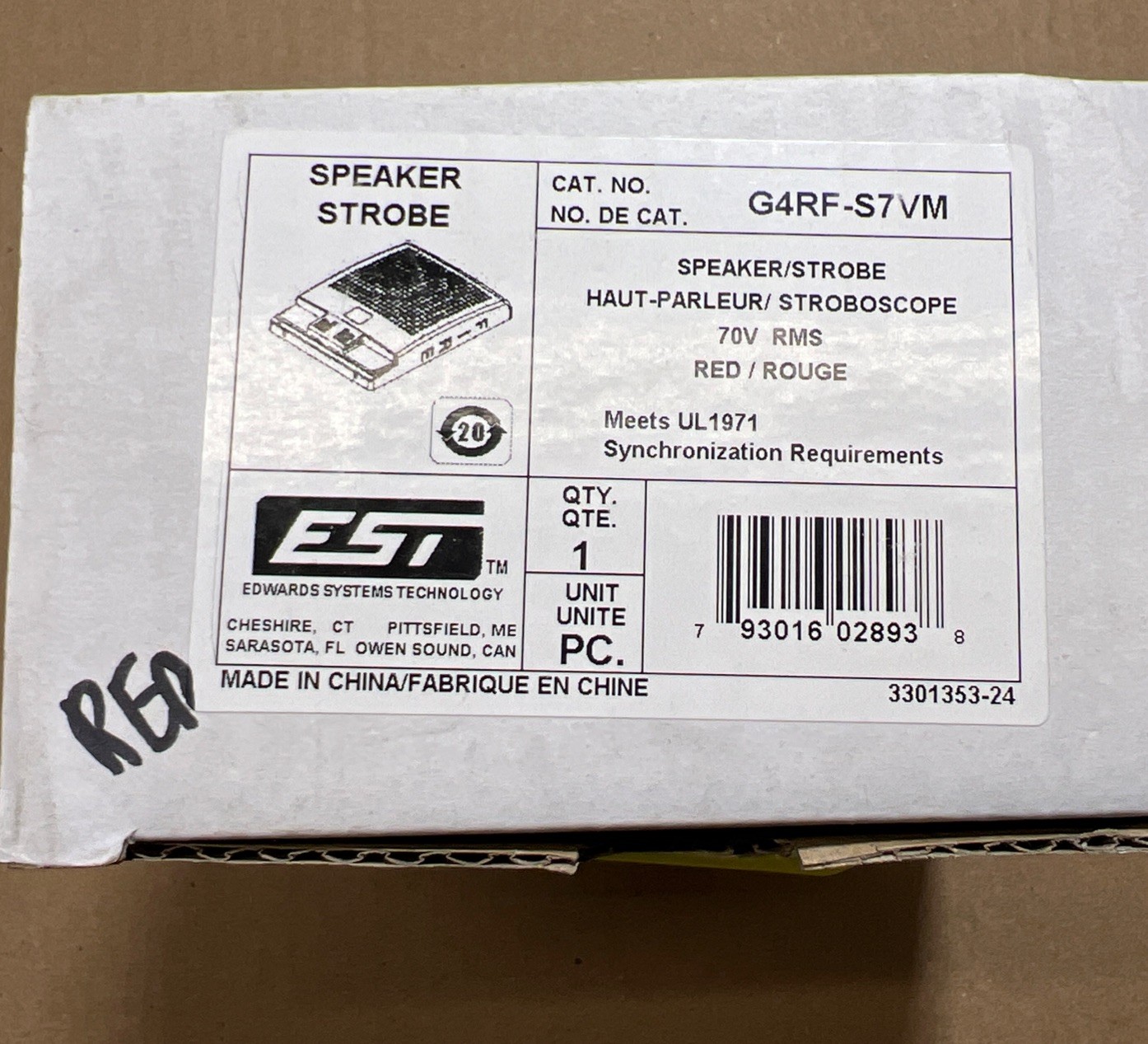 EST  Speaker Strobe G4RF-S7VM NEW