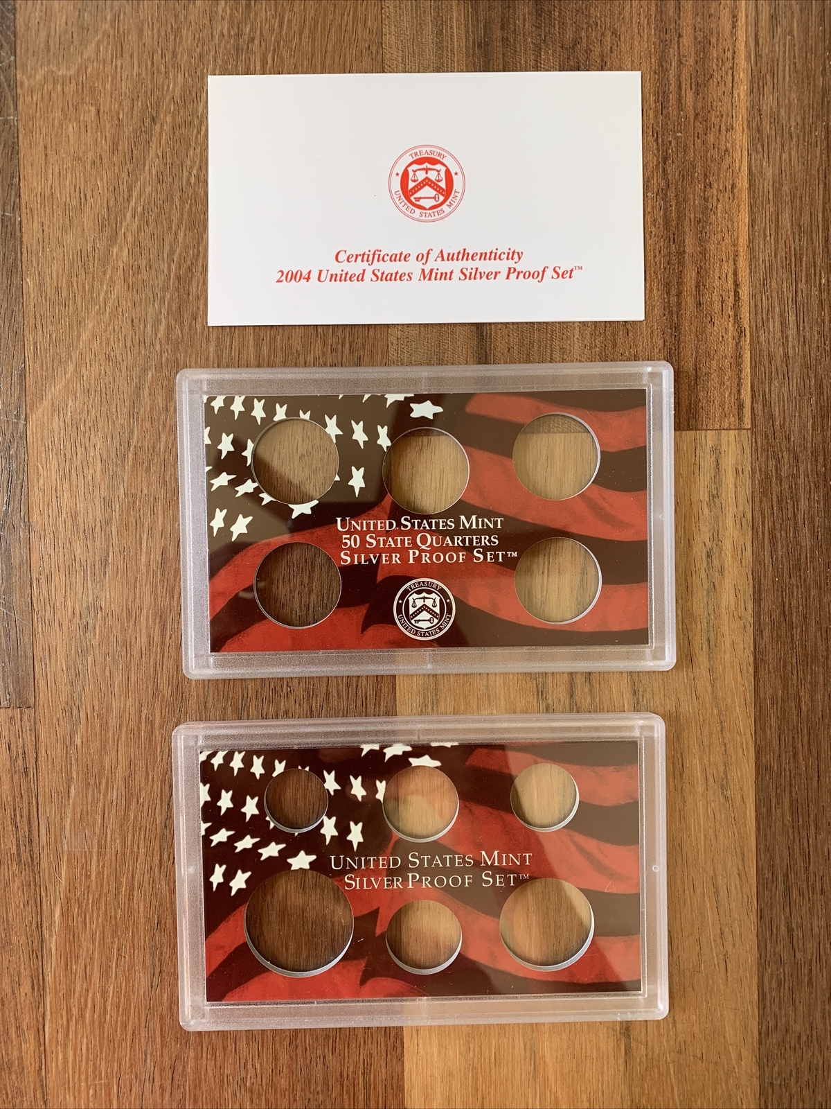 2004 US Mint Silver Proof Set Replacement Box and Display Insert NO COINS