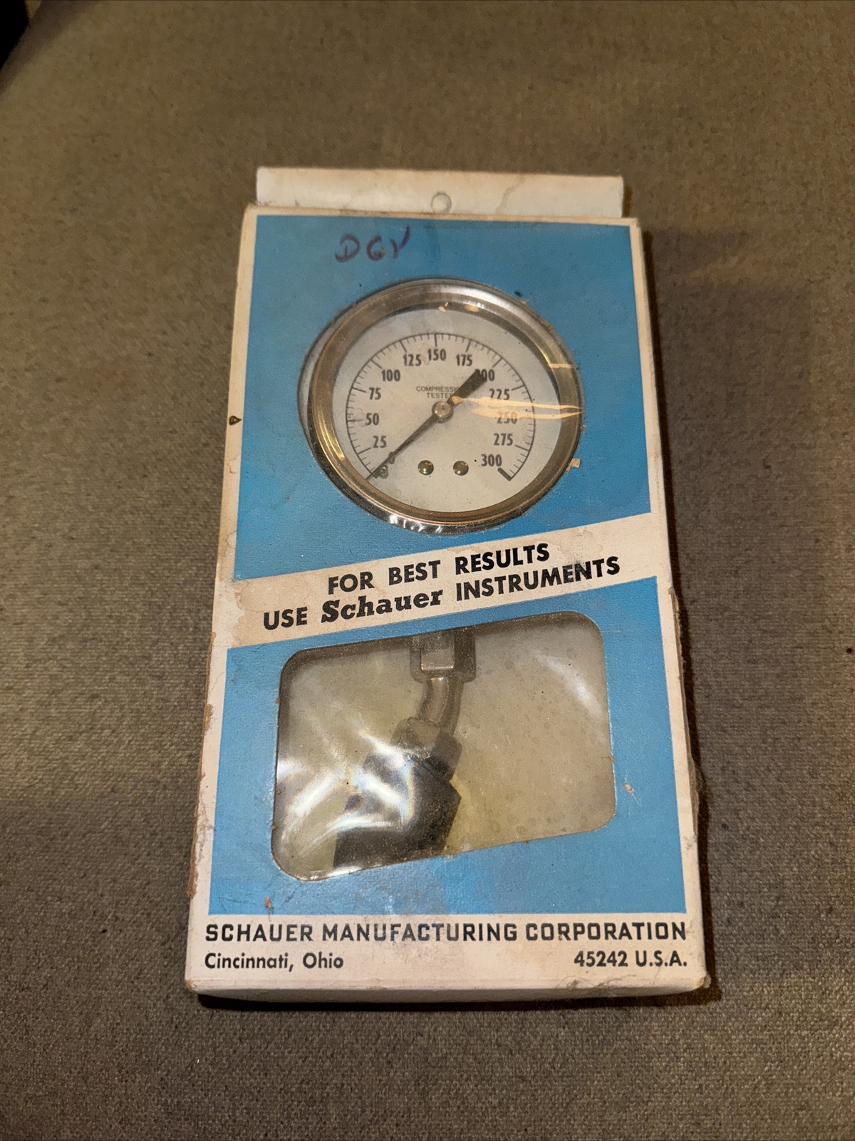 Vintage Schauer Compression Tester Model A8020
