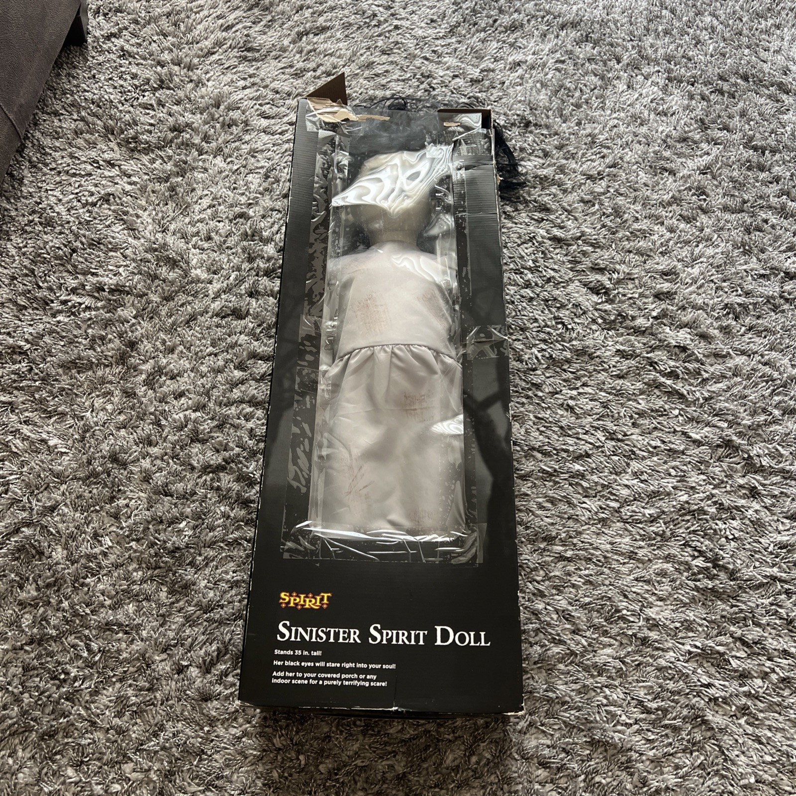 Sinister Spirit Doll 35" Tall Standing Prop Spooky Scary Halloween Decoration