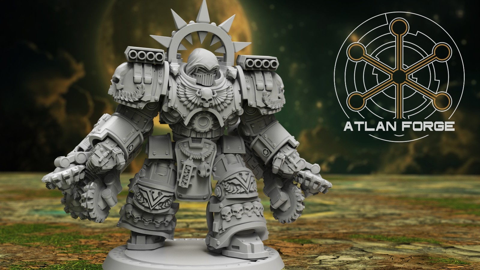 Angelic Warhulks (Atlan Forge/Tabletop Game Miniatures/Compatible w/ 40K)