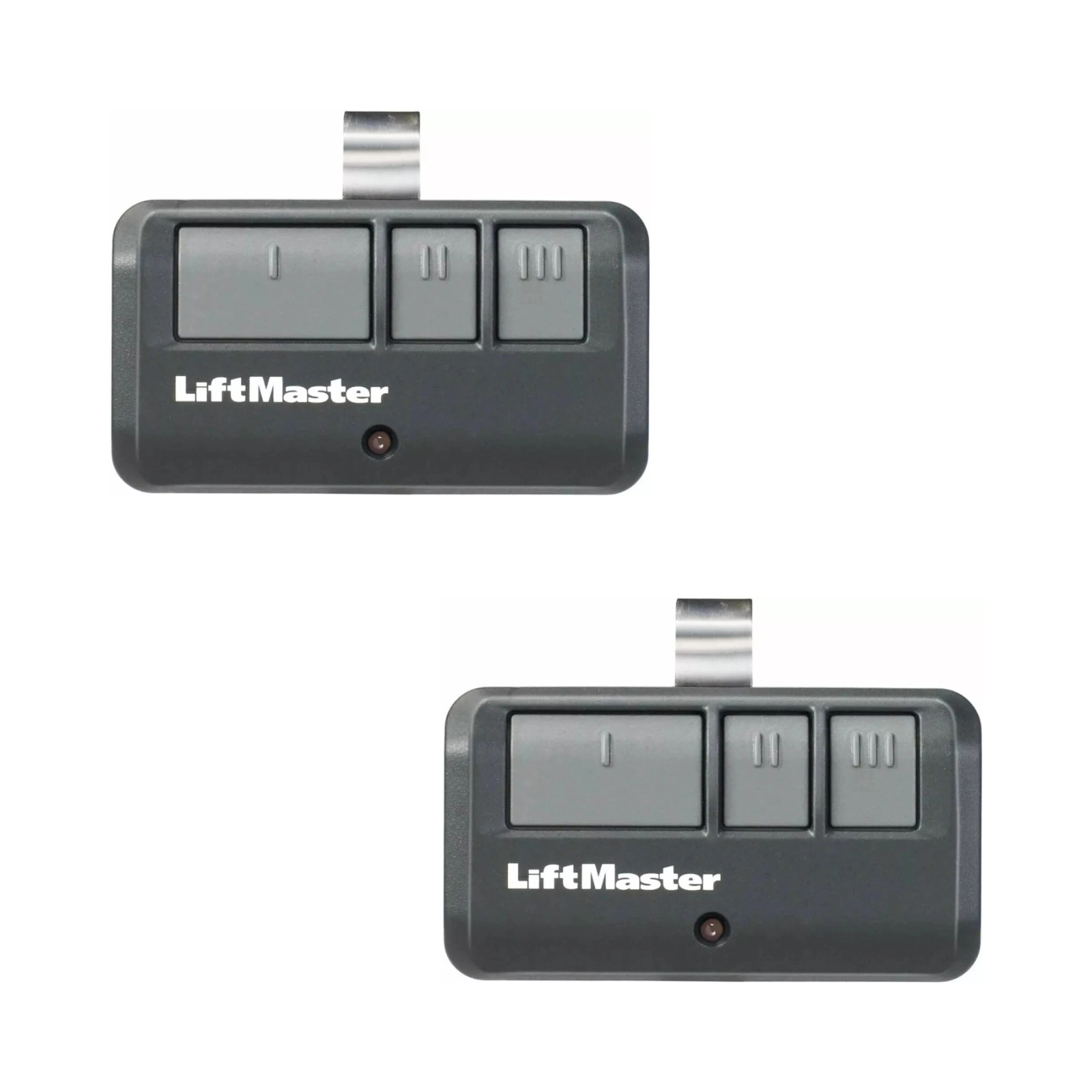 2 Pack LiftMaster 893MAX 3-Button Garage Door Remotes Security+ 2.0 Universal