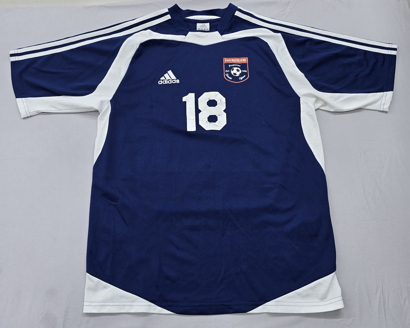 Adidas Football Shirt Mens Navy Blue Thailand Origin