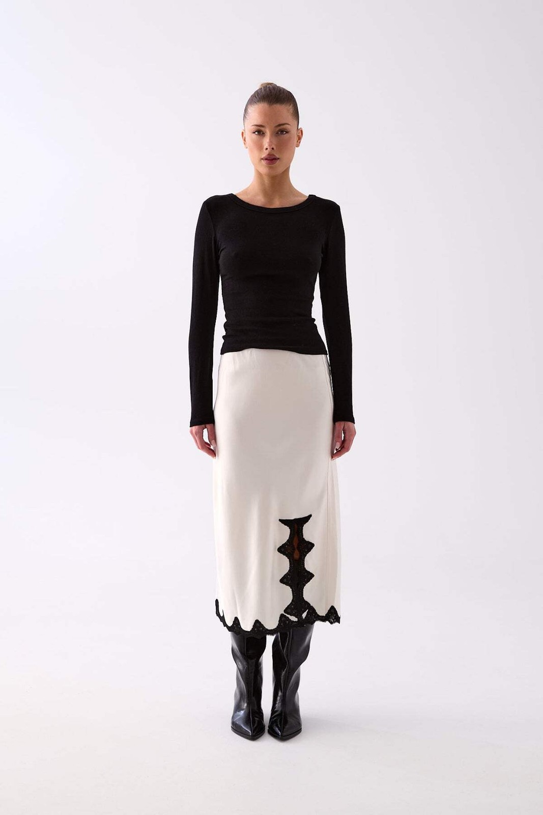 Elodie Scoop Back Top - Black