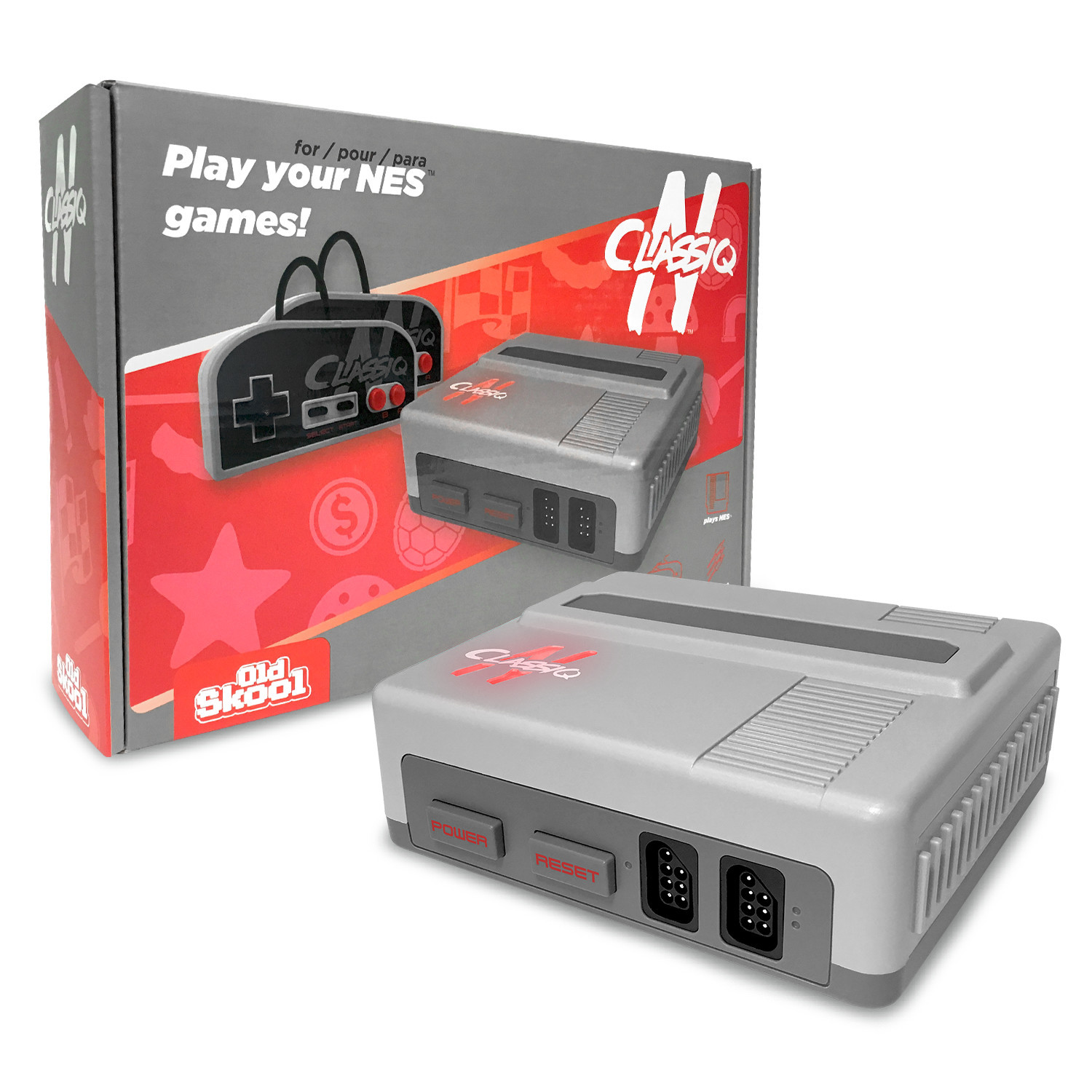 Old Skool Classiq N Video Game System for NES - Gray
