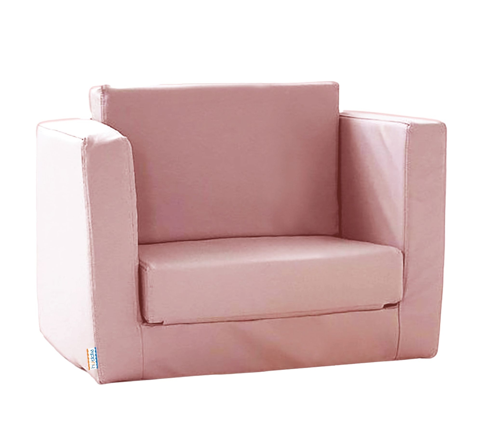 Huddle Junior Kids 2-in-1 Foam Flip-Out Couch in Pink