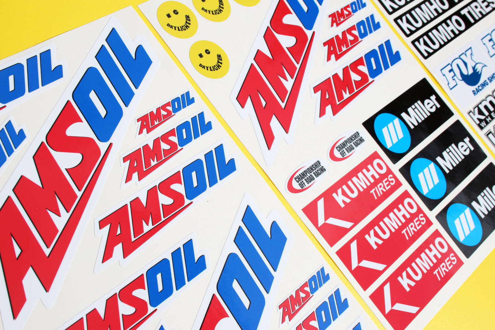 RC LARGE 5th SCALE AMSOIL CORR Racing Short Course LAMINATED stickers decals
