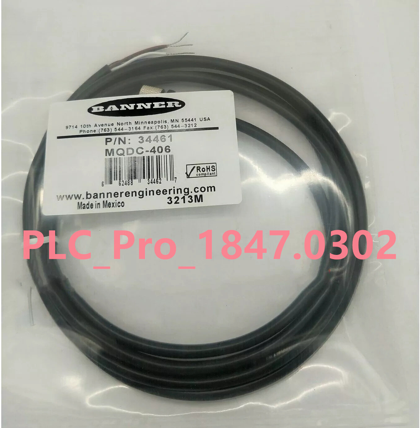 1PCS Brand New BANNER MQDC-406 Sensor Connection Line  Fast delivery