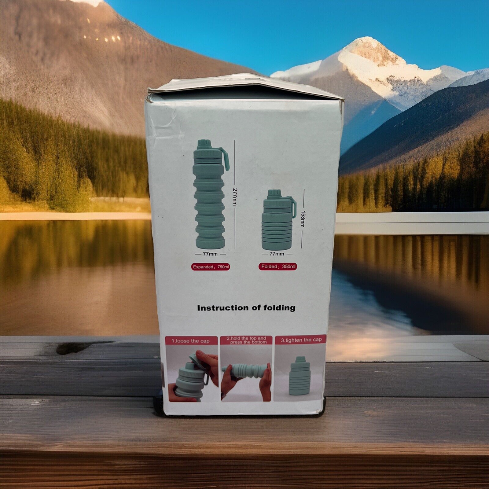 Large Capacity Foldable Bottle For Drinking Water 750ml School Supplies