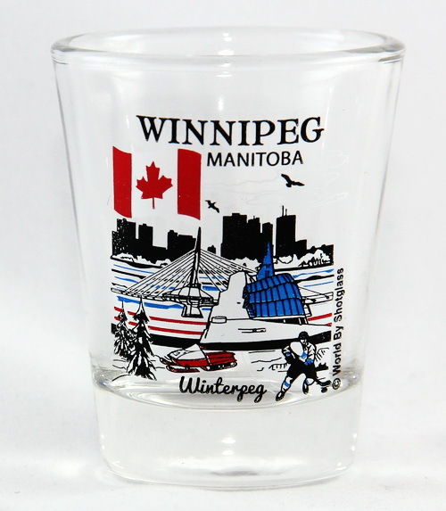 WINNIPEG MANITOBA CANADA GREAT CANADIAN CITIES COLLECTION SHOT GLASS