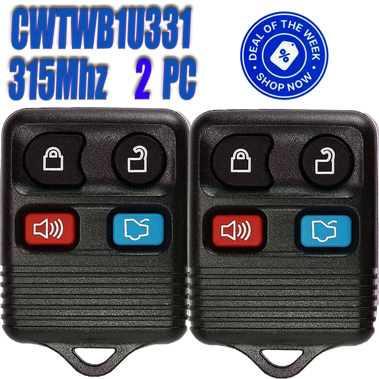 2 Keyless Entry Remote Control Car Key Fob Clicker Transmitter For Ford Explorer