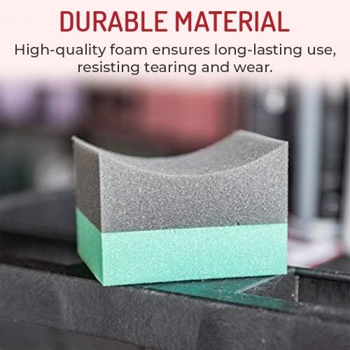 Double Wide Curved Foam Sponge (12 Pack)